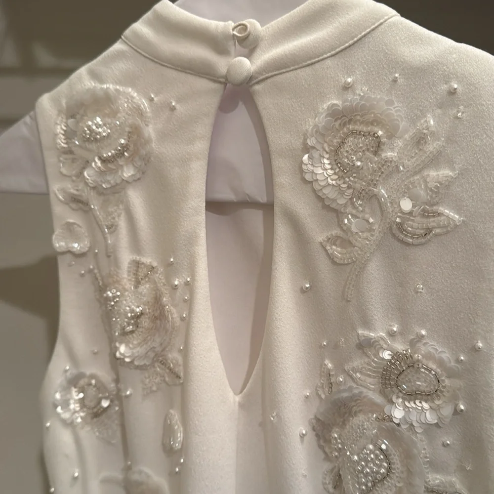 CLIO PEPPIATT Embellished stretch-crepe mini dress - Picture 6 of 6